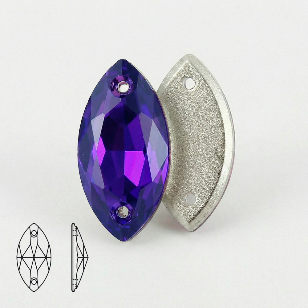 Стразы Navette Purple Velvet