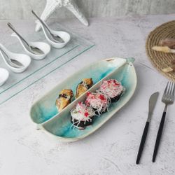 Блюдо овальное 32,8*15 см h4,5 см 2 секции   P.L. [1]