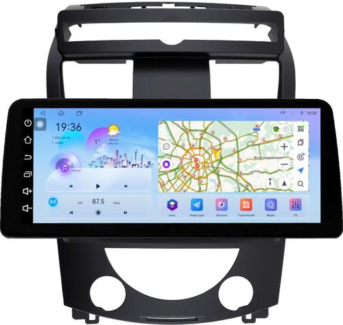 Магнитола для SsangYong Rexton 2 Y250 2007-2012 (рамка большая) - FarCar монитор 12.3" 2K QLED на Android 14, Быстрая, CarPlay, 4G SIM-слот