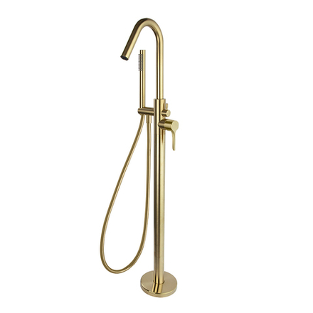 Напольный смеситель для ванны с душевым комплектом ADAGIO 918503DOC золото