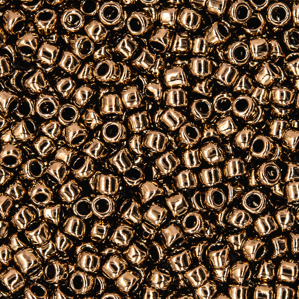 Японский бисер TOHO Round 15/0 (№221), металлизированный, непрозрачный глянцевый