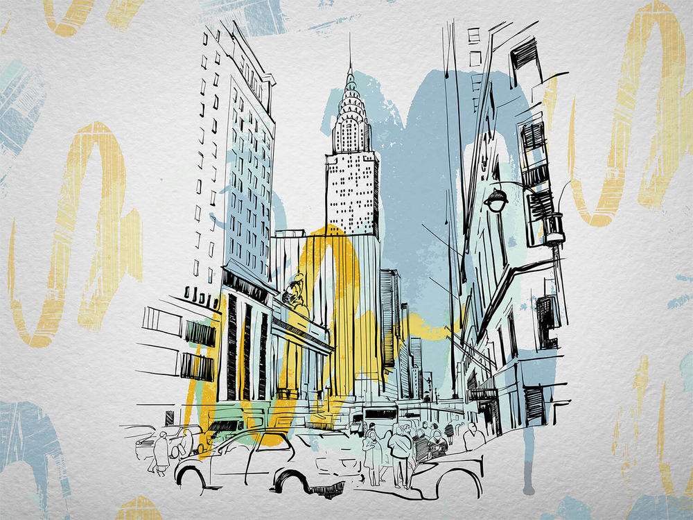 Дизайнерские обои Wall Street Urban