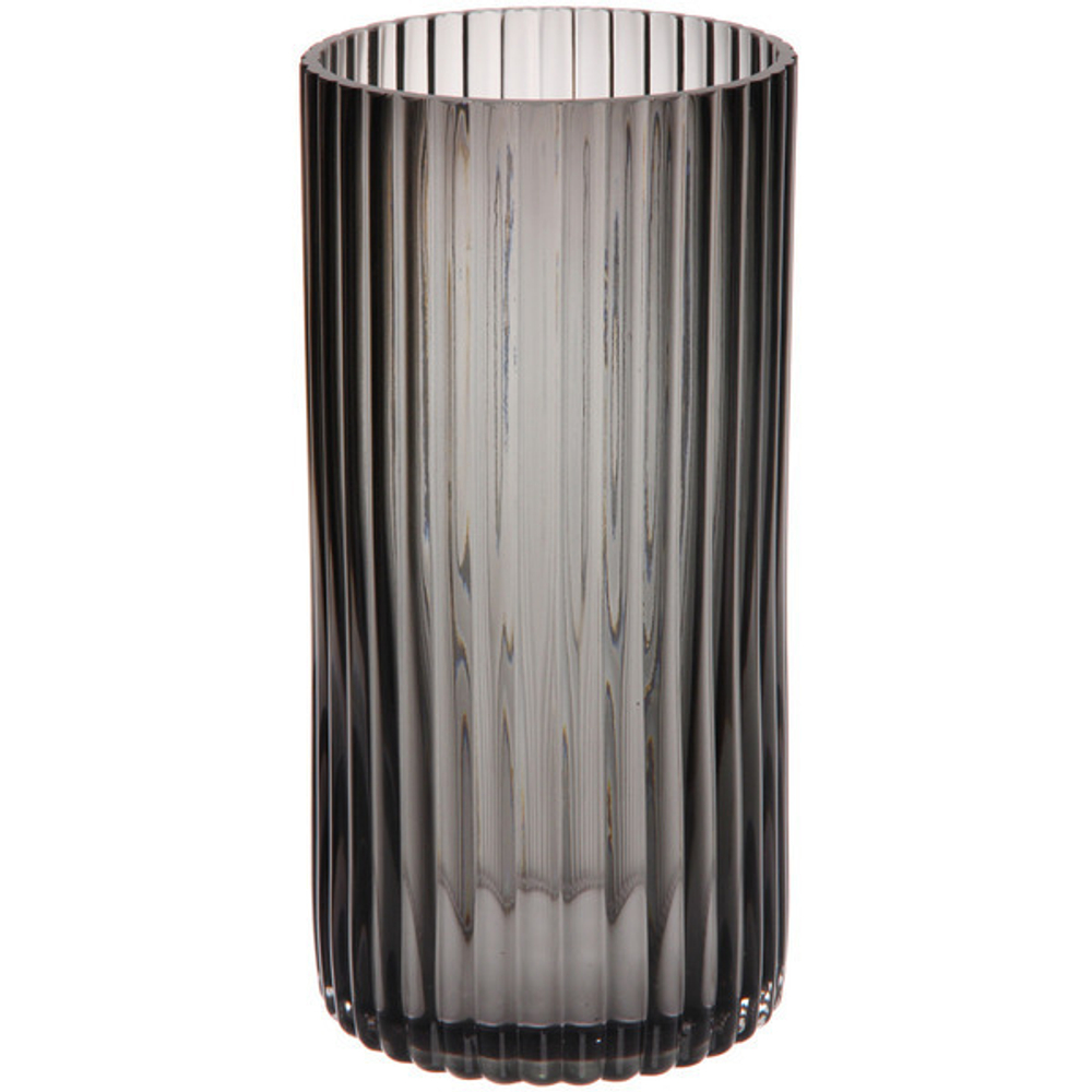 Ваза стеклянная «GREY GLASS» 12*25см