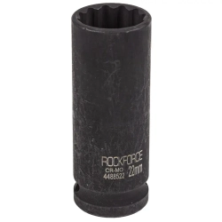 Головка ударная глубокая 22мм (12гр.), 1/2'' RockForce RF-4488522