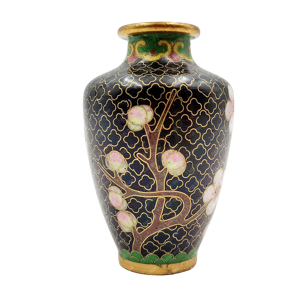 Старинная вазочка Китай ветка сакуры в технике Cloisonne (Клуазонне) Китай. Первая половина  20 в