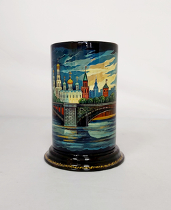 Стакан под ручки с карандашами "Москва" (Ручная роспись Палех)