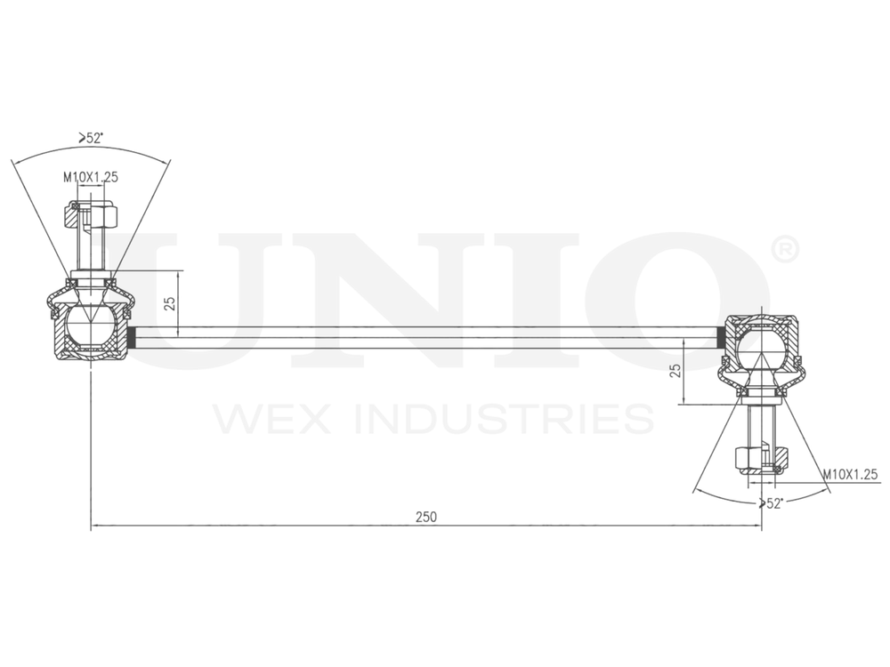 Стойка стабилизатора задняя UNIO SSP-50092