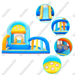 Батут для детей для дома "Веселая игра" 4*4*2,5 м