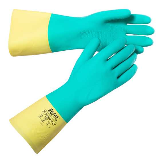 Перчатки NEB2812 зеленые с желтым