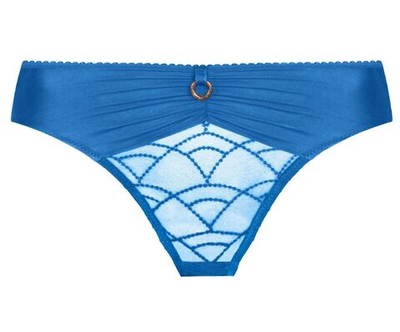 Трусы-слипы Diane с ажуром по центру (Размер: 50) (Цвет: синий)