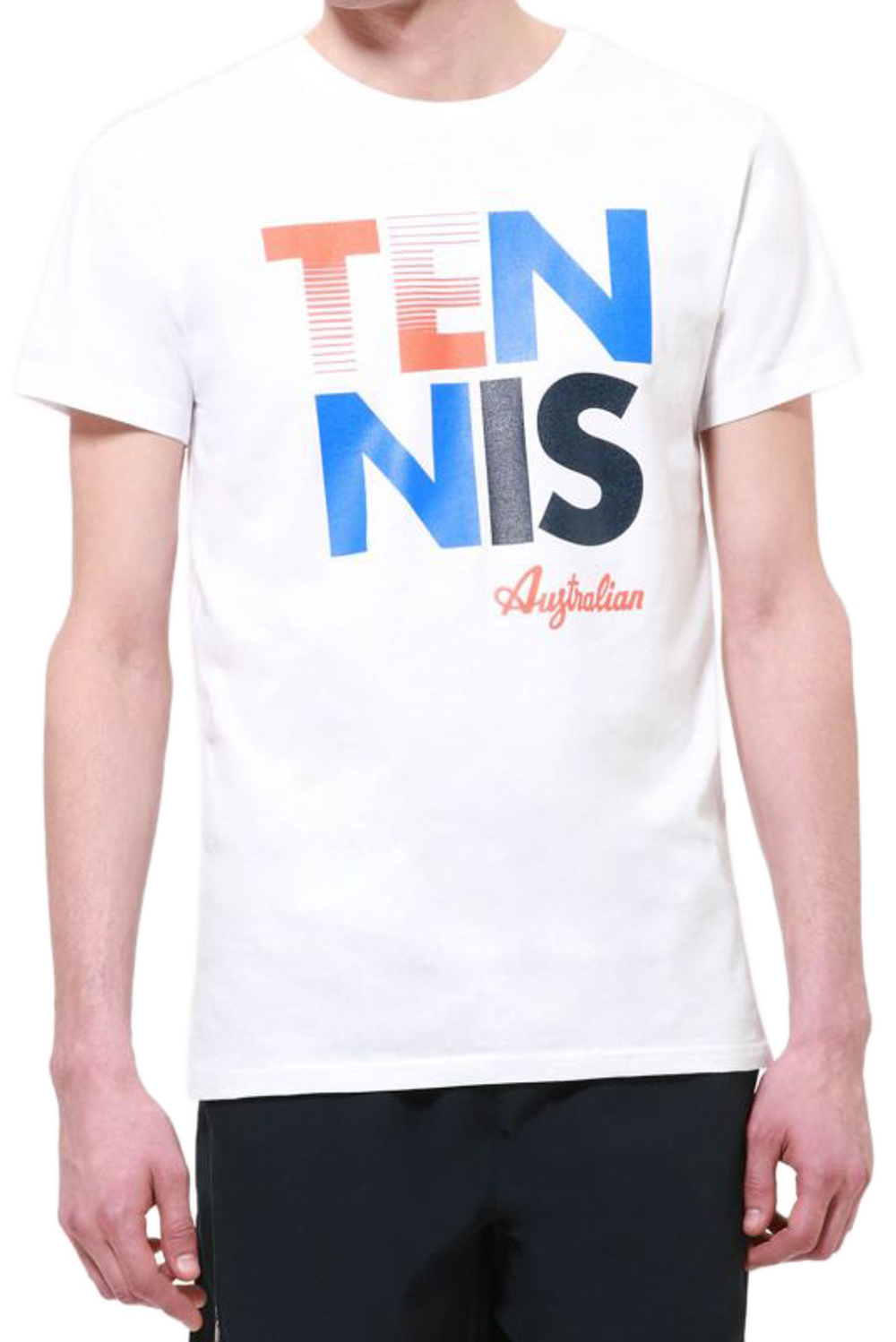 Футболка мужская теннисная Australian Logo T-Shirt - white