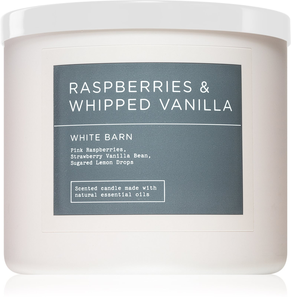 Bath & Body Works Raspberries & Whipped Vanilla - ароматическая свеча /   411  g  / GTIN 667556246612