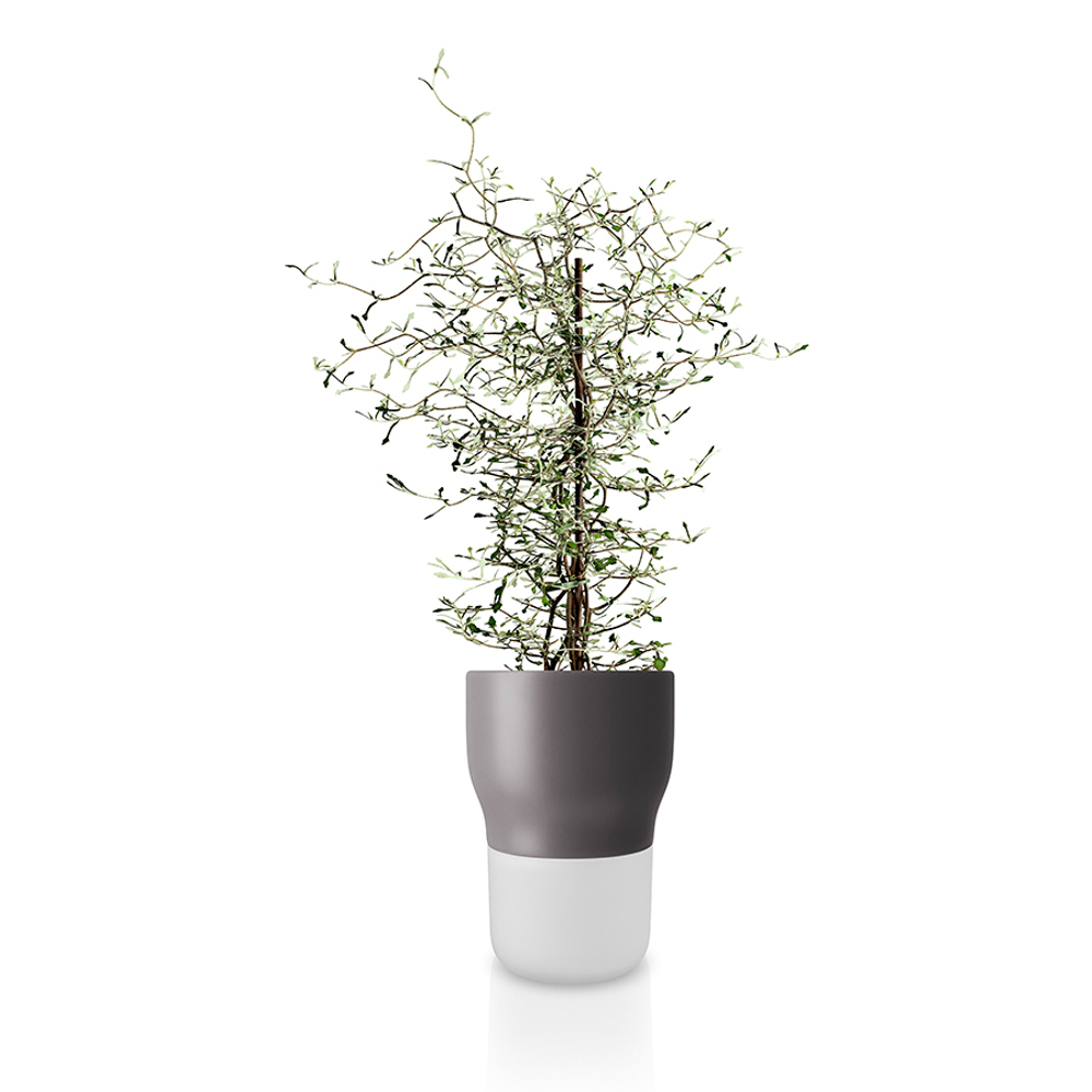 Горшок для растений с функцией самополива D13 см серый, Eva Solo