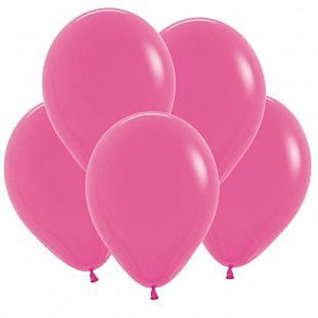 S Шар 5"/13 см пастель фуксия/Fuchsia  (БГ-7)