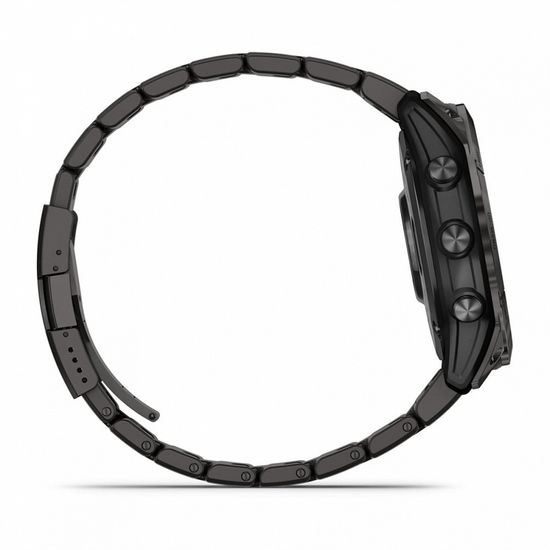 Умные часы Garmin Fenix 7X Pro Sapphire Solar Edition Титановый угольно-серый корпус с DLC-покрытием и титановым браслетом