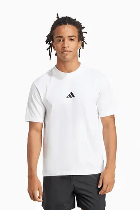 Футболка adidas Essentials Small Logo Single - белый