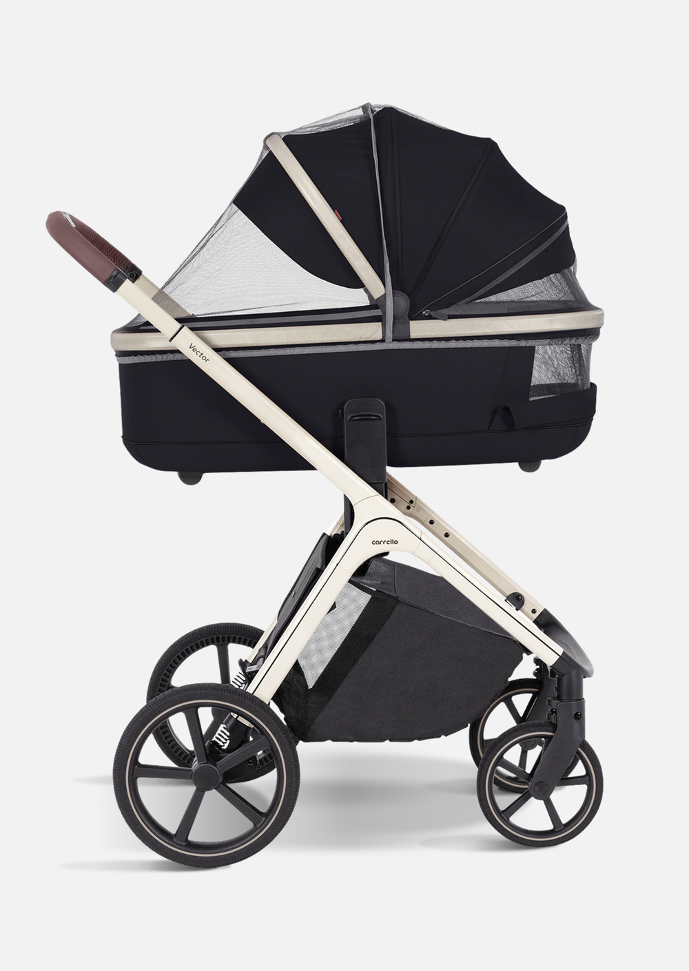 Carrello Коляска 2 в 1 Vector (Pearl Black)