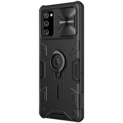 Противоударный чехол с кольцом и защитой камеры Nillkin CamShield Armor Case для Samsung Galaxy Note 20