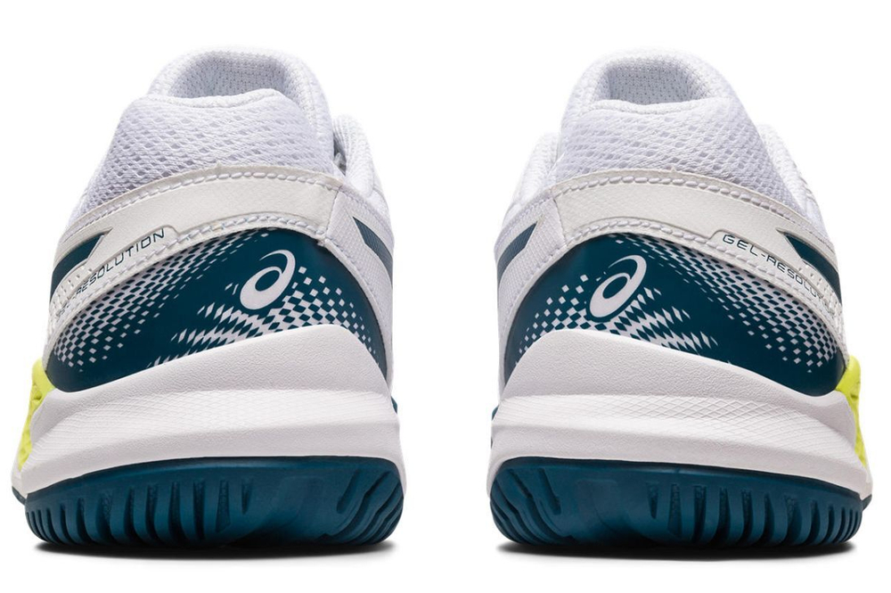 детские Кроссовки теннисные Asics Gel-Resolution 9 GS - white/restful teal