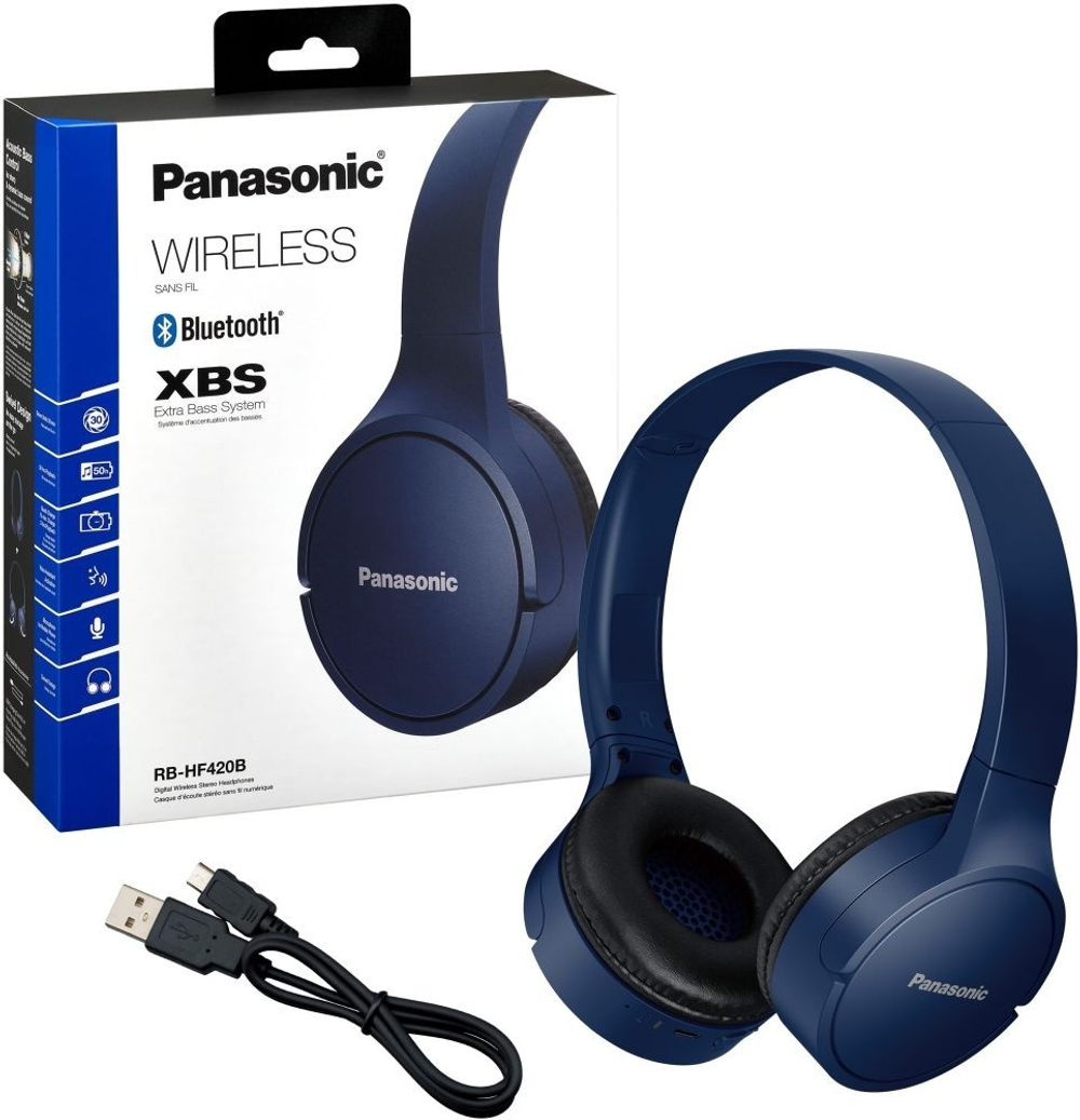 Наушники Panasonic RB-HF420BGEA синий