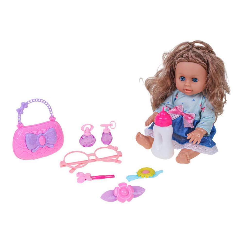 Пупс функциональный с аксесс., коробка L-8061D