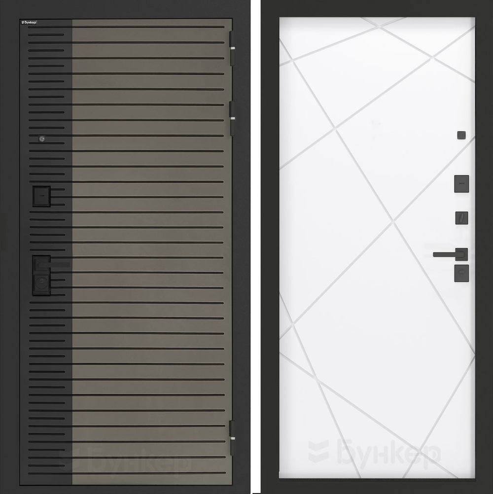 Входная дверь Бункер BN-15 - 24 Белый софт