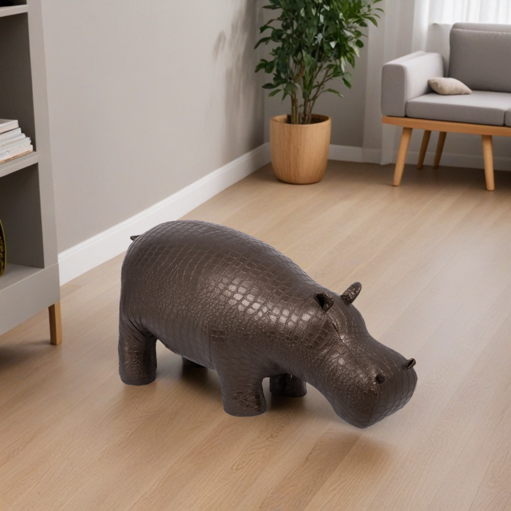 Банкетка Пуф Бегемот Коричневый малый