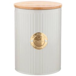 ЕМКОСТЬ ДЛЯ СЫПУЧИХ ПРОДУКТОВ AGNESS "MAJESTY" "КОФЕ" 1,3 Л ДИАМЕТР=11 СМ ВЫСОТА=15 СМ