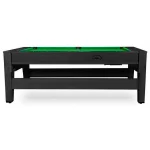 Cтол-трансформер «Twister» 3 в 1 (бильярд, аэрохоккей, настольный теннис, 217 х 107,5 х 81 см) (черный)