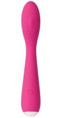 Ярко-розовый G-стимулятор IRIS Clitoral & G-spot Vibrator - 18 см.