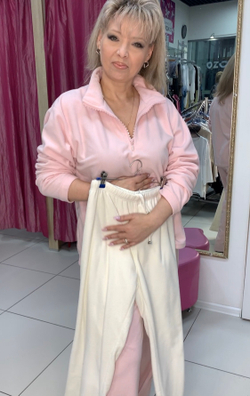 Плюшевые брюки-штанишки на резинке