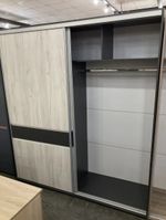 Шкаф-купе Крафт 10 Графит/крафт белый