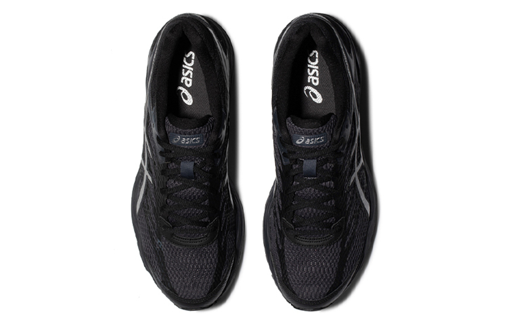 Asics Gel-Flux 4 comfortable fabric synthetic leather shock absorption breathable low-top training running shoes men's black