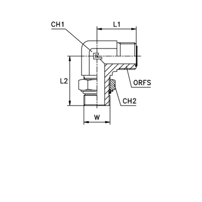 Штуцер FMA90 D10 ORFS 11/16 - UNF 9/16