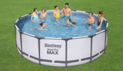 Каркасный бассейн Bestway 427х122 см + фильтр-насос 3028 л/ч, тент, лестница (5612X)