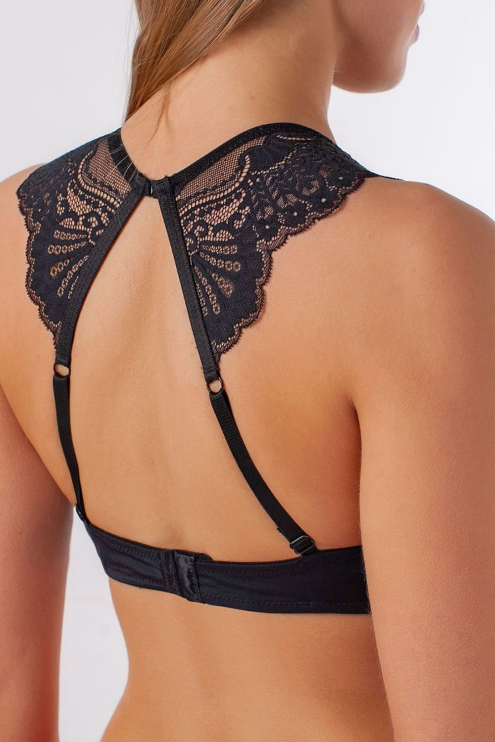 Эффектный кружевной бюстгальтер-бралетт Provocateur (Размер: 80D) (Цвет: черный)