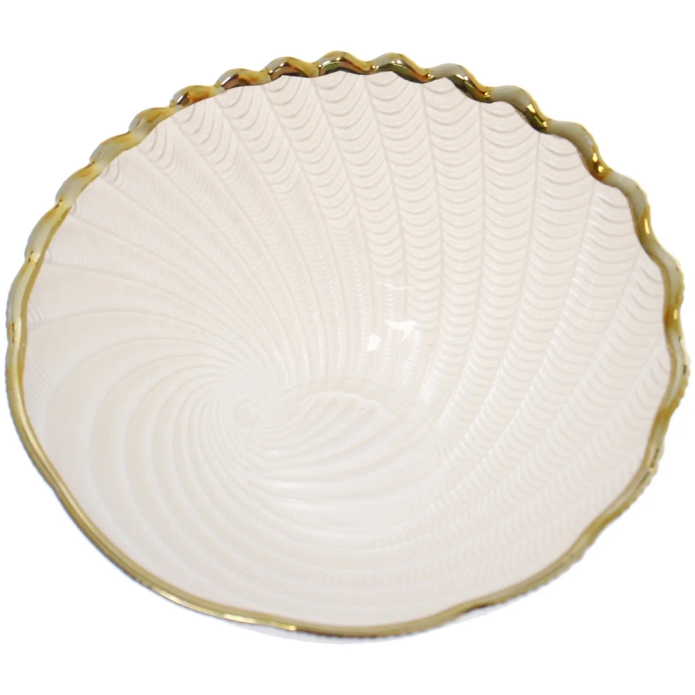 Салатник стеклянный «Фьюжн» 13*5,5см перламутр