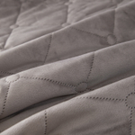 Велюровое покрывало ромб OVF042, размер 240*260, наволочки 50-70 2 шт