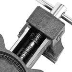 Тиски слесарные BVH-100, 100 мм, поворотные, стальная направляющая, с наковальней //Denzel