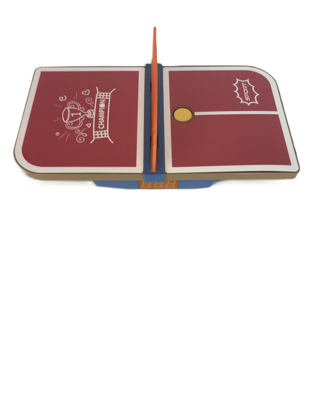 Игра Мини стол-Теннис с подсветкой и счетом, цвет красный (909E-1)