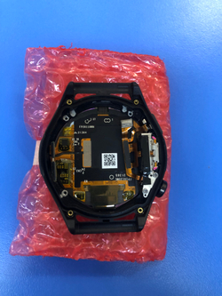 Дисплей в сборе с тачскрином и рамкой чёрный для Huawei Watch GT Runner-B19A Оригинал