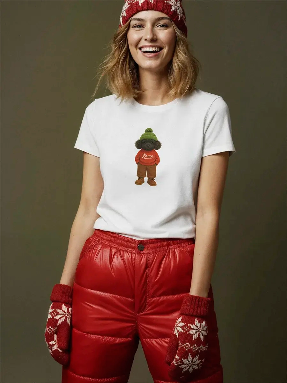 Футболка базовая с принтом