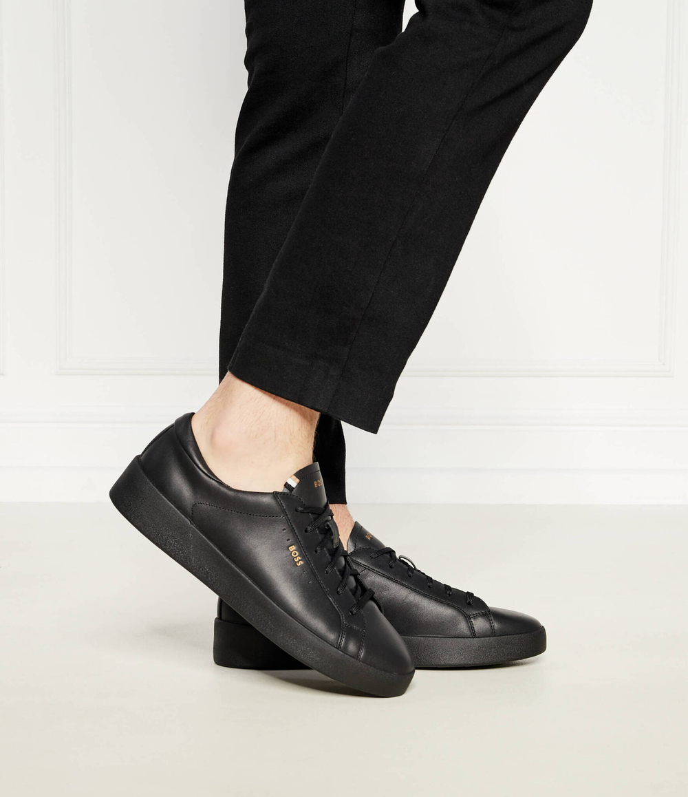 Кожаные кроссовки belwar BOSS BLACK - черный(50522865)