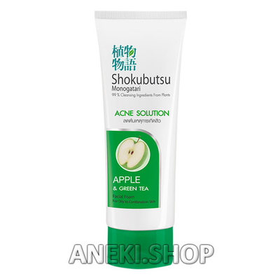 Пенка для умывания для жирной и комбинированной кожи с экстрактом зеленого чая и яблока 100 г LION