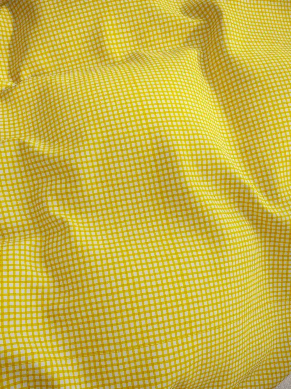 Наволочка комплект 2шт перкаль Сказка "Желтая клеточка" 40х40 см на молнии