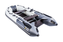 Лодка ПВХ Ривьера Компакт 3200 СК "Комби" светло-серый/графит