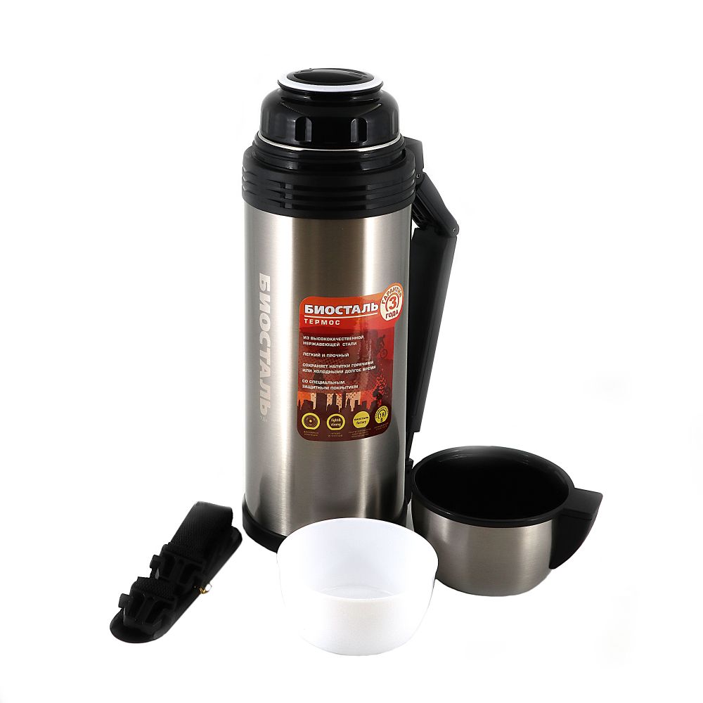 Термос &quot;Биосталь-СПОРТ&quot; универсальный с ручкой, 1,8 л/12/