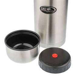 Термос для еды Biostal (0,75 литра) в чехле, стальной