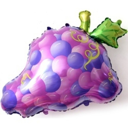 Шар (27"/69 см) Фигура, Виноград, Фиолетовый 1 шт.