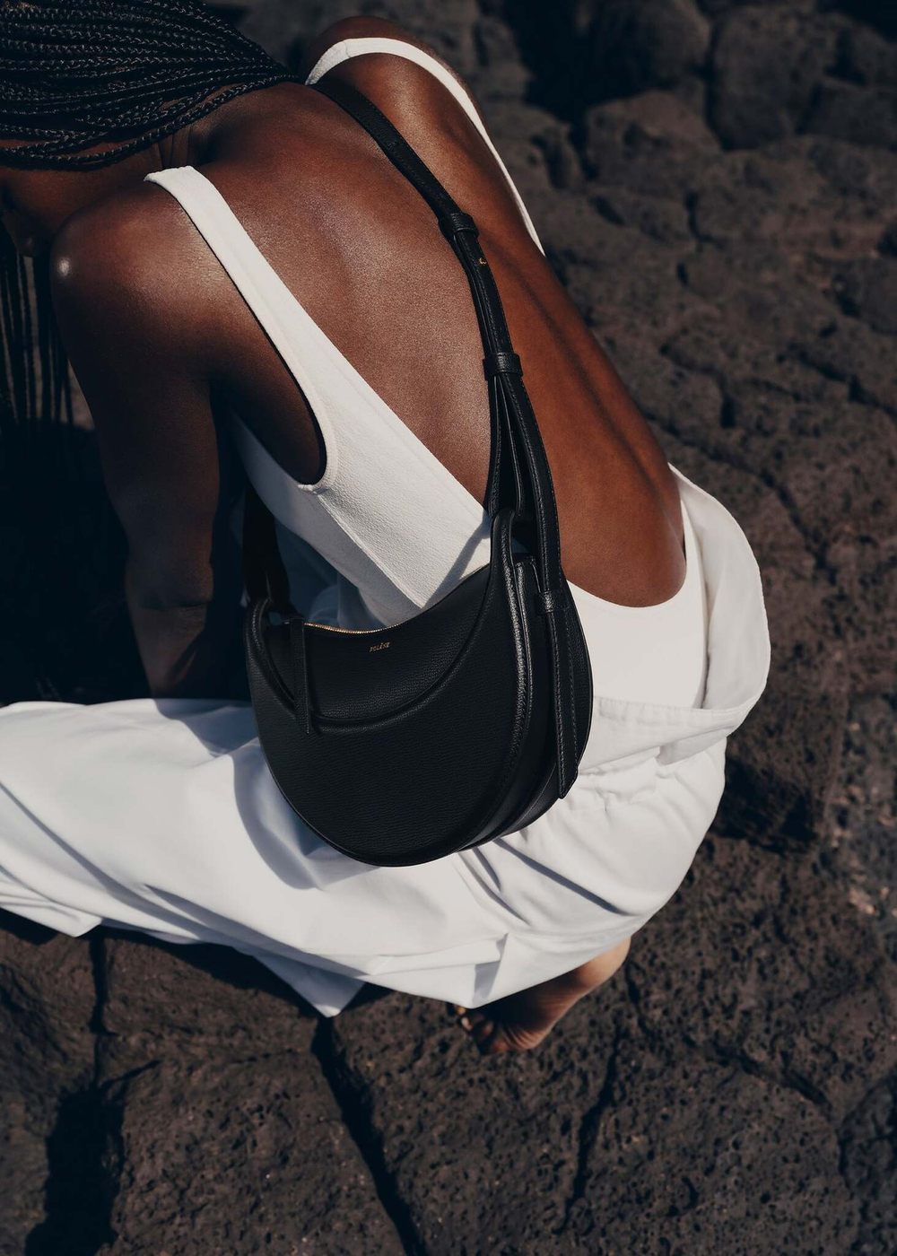 Сумка Polene Numero Dix EDITION TEXTURED BLACK